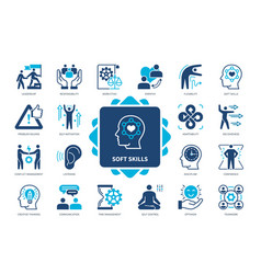 Soft Skills Solid Icon Set