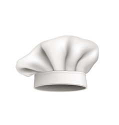 3d Realistic Clear Chefs Hat Isolated On White