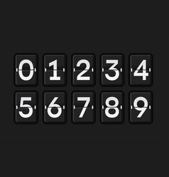 Black Plastic Score Board With Digits Clipart