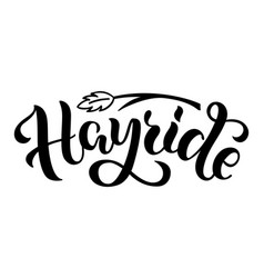 Hayride Lettering