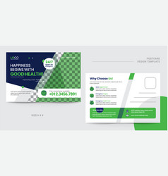 Modern Medical Postcard Design Template