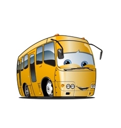 Cartoon tourist bus Royalty Free Vector Image - VectorStock