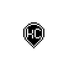 Kc Pixel Art Initial Logo