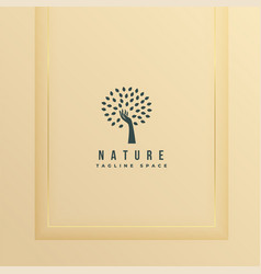 Natural Tree Logo Icon In Herbal Life Concept