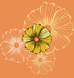 With Yellow Gerbera