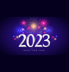 2023 Happy New Year Text Typography Design