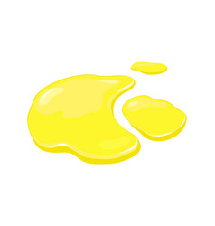 Juice Spill Yellow Liquid Puddle On A White