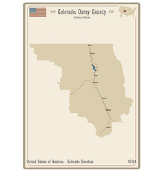 Map Of Ouray County In Colorado