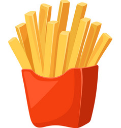 French Fries In Pack For Fast Food Menu