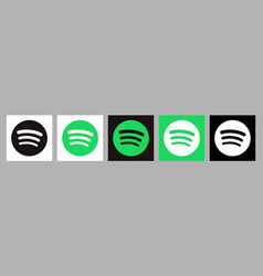 Set Five Spotify Icons