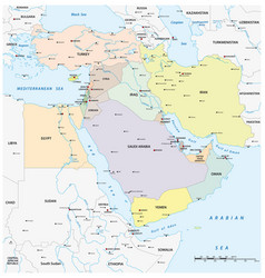 Map Of Middle East Geopolitical Region