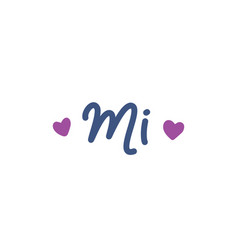 Mi Spanish Heart Text Sticker