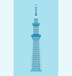 Tokyo Landmark Building Flat Sky Tree