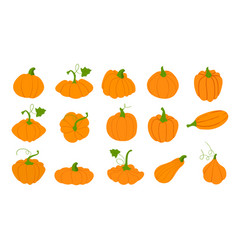 Halloween pumpkin flat icon Royalty Free Vector Image
