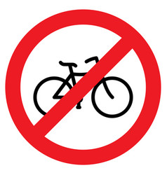 Sign No Bicycle