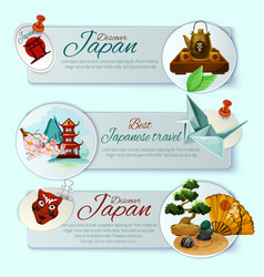 Japan Travel Banner Set