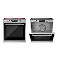 Realistic Oven With Induction Cooktop