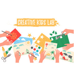 Creative Kids Lab Top View Kids Hands