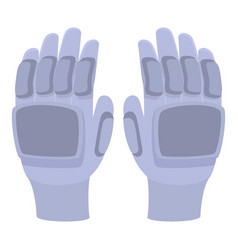 Biker Gloves Icon Cartoon Moto Safety