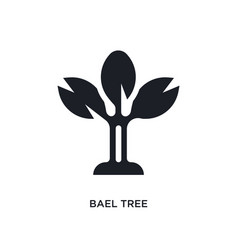 Black Bael Tree Isolated Icon Simple Element From