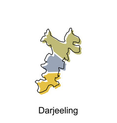 Darjeeling City Of India Map