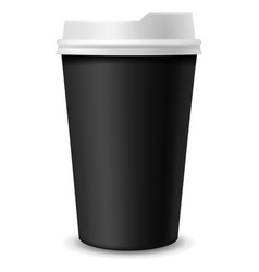 Takeaway Coffee Mockup Realistic Blank Paper Cup