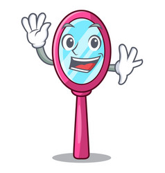 Waving Mirror Isolated With On The Mascot