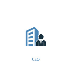 Ceo Concept 2 Colored Icon Simple Blue Element