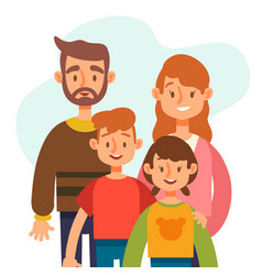 Flat Design International Day Families Concept