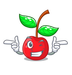 Wink Fruit Cherry Above Wooden Character Table