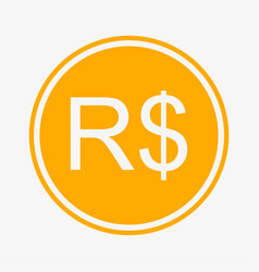 Brazilian Real Icon Currency Symbol Of Brazil