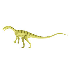 Green Small Dinosaur On White Background