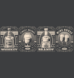 Premium Alcohol Monochrome Set Flyer