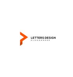 Letter P Alphabet Logo Design Icon