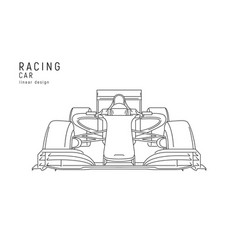 Racing Car Linear With Racer Inside