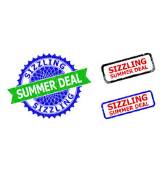 Sizzling Summer Deal Rosette And Rectangle Bicolor