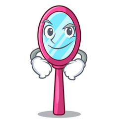 Smirking Mirror Isolated With On The Mascot