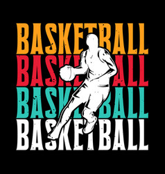 Funny Boys Vintage Basketball T-shirt Design