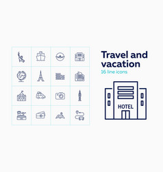 Travel And Vacation Icons