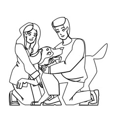 Couple With Dog