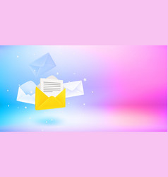 Sending Mail Concept 3d Landscape Orientation