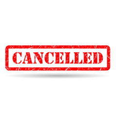 Cancelled Stamp Symbol Shadow Label Sticker Sign