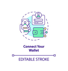 Connect Your Wallet Concept Icon