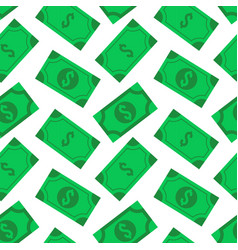 Pattern Of Green Banknotes On White Background