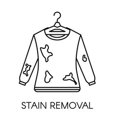 Stain Removal Service Dirty Sweater With Mud