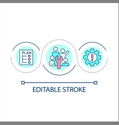 Technical Specialists Loop Concept Icon