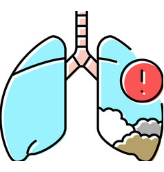 Mesothelioma Disease Color Icon