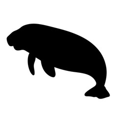 Manatee Silhouette