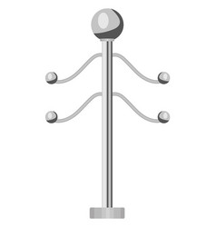 Metal Coat Hanger On A White Background