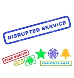 Disrupted Service Rubber Stamp